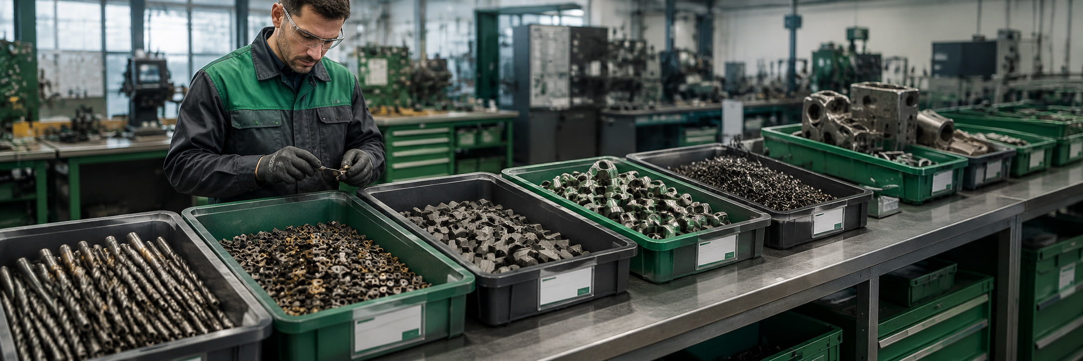 Brocas, insertos y piezas industriales de metales de alta temperatura